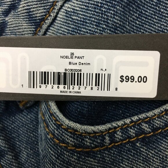 NEW Steve Madden Jeans Noelie Wide Leg Cuffed Jeans size 25 length 27" - Picture 5 of 11